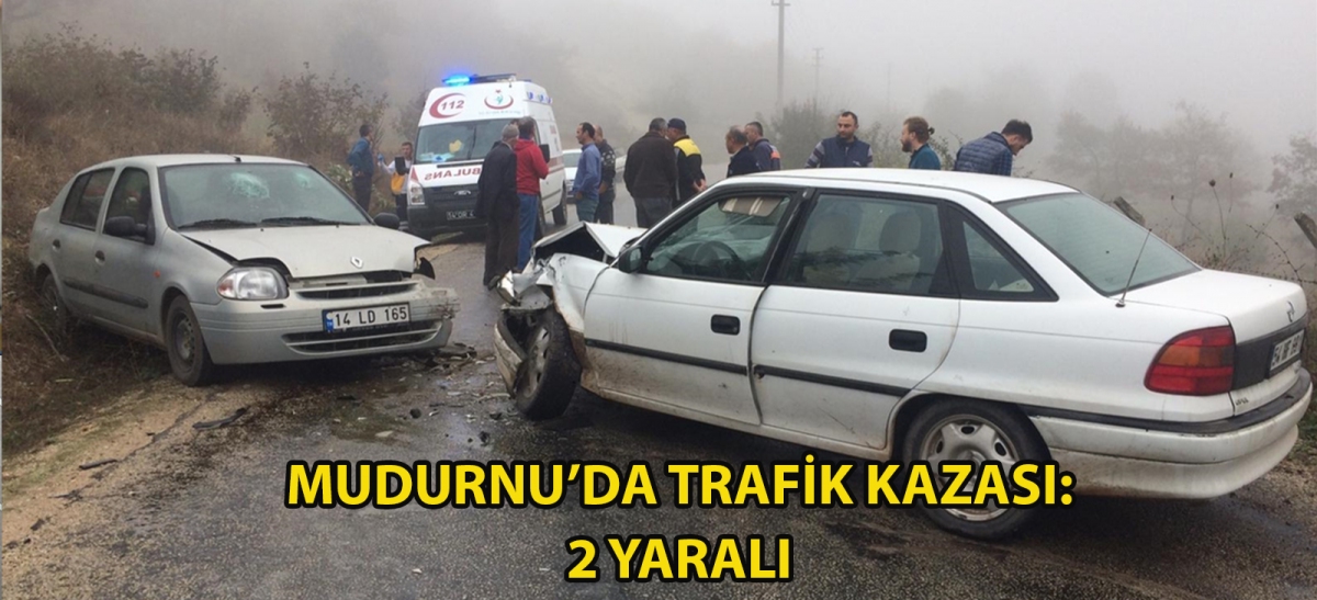 Mudurnu'da trafik kazası: 2 yaralı