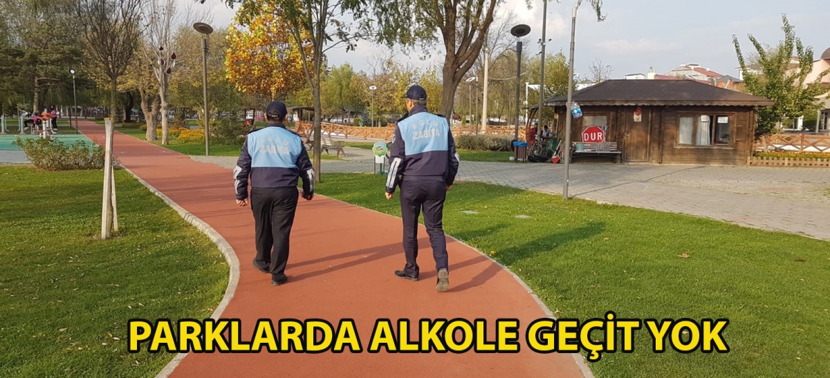 Parklarda alkole geçit yok