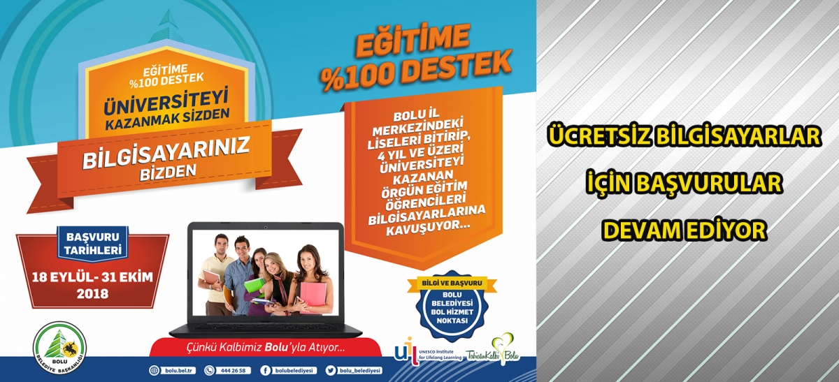 Ücretsiz bilgisayarlar için başvurular devam ediyor