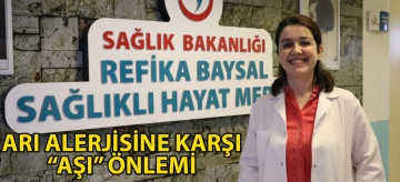 Arı alerjisine karşı "aşı" önlemi