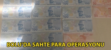 Bolu'da sahte para operasyonu