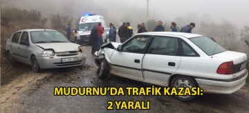 Mudurnu'da trafik kazası: 2 yaralı