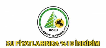 Su fiyatlarında %10 indirim