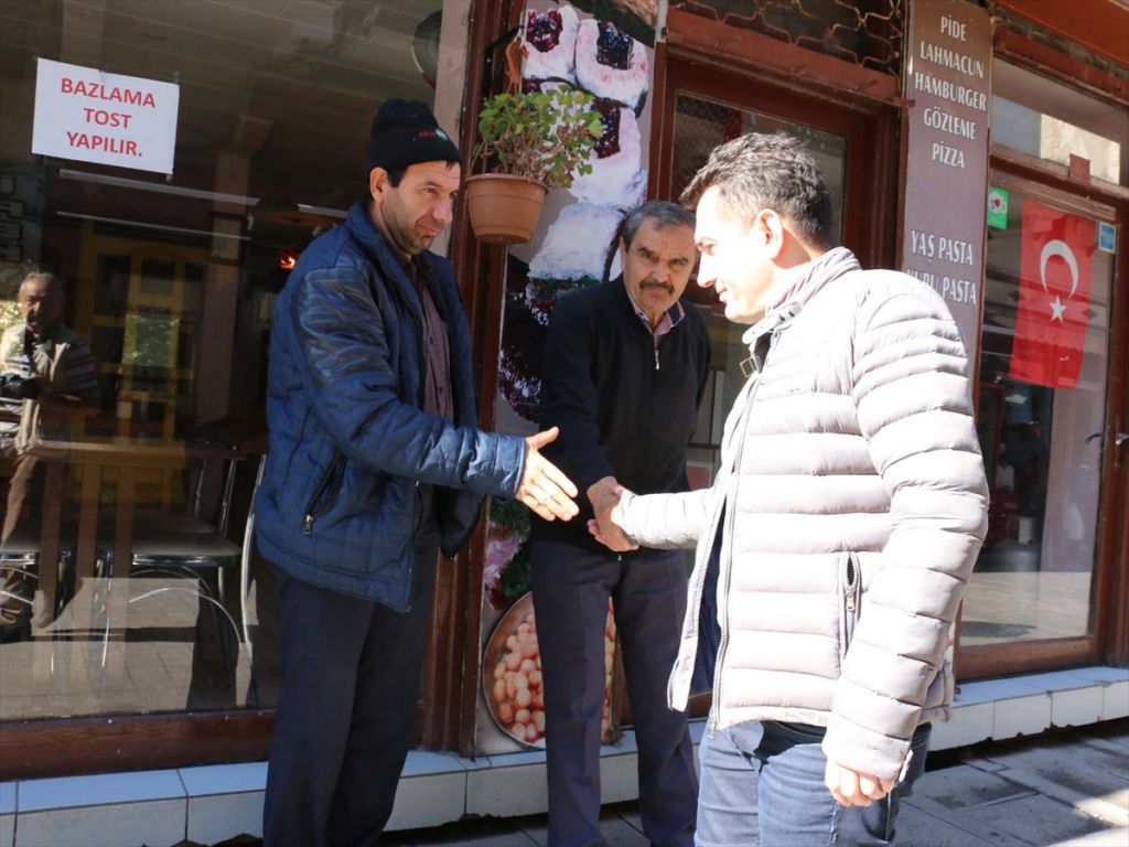 Mudurnu Kaymakamı Duruk, esnaf duası ile uğurlandı