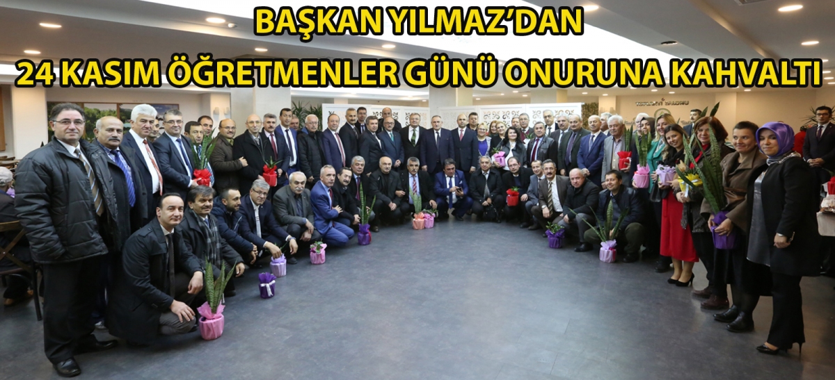 Başkan Yılmaz'dan 24 Kasım Öğretmenler Günü onuruna kahvaltı