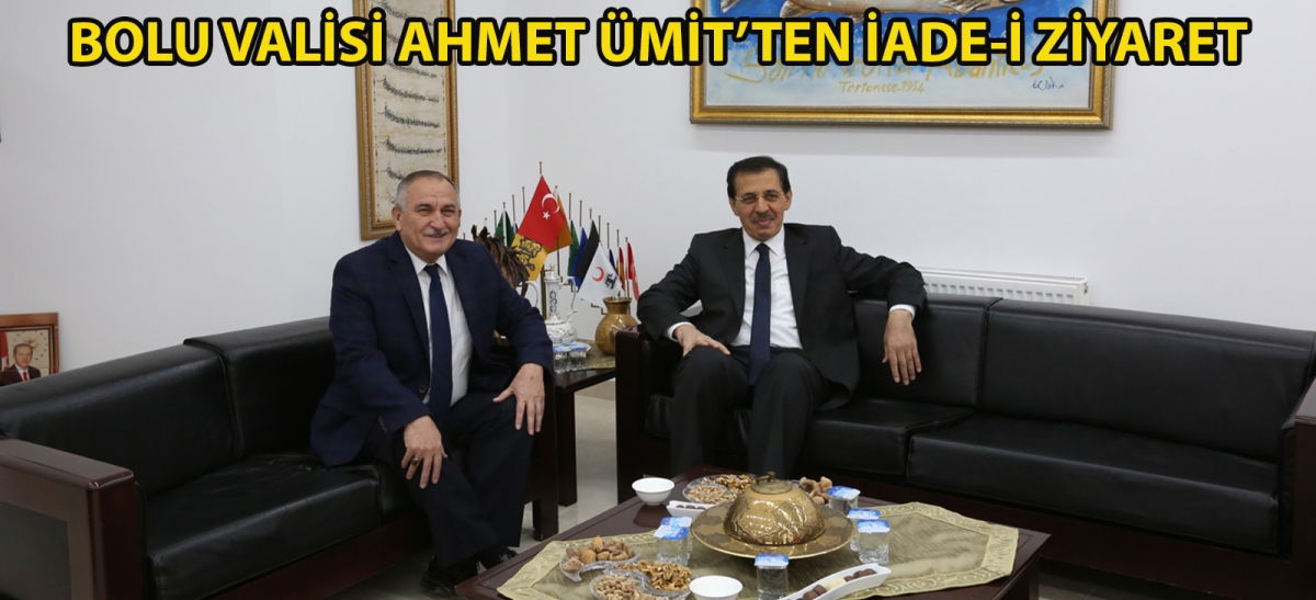 Bolu Valisi Ahmet Ümit'ten iade-i ziyaret