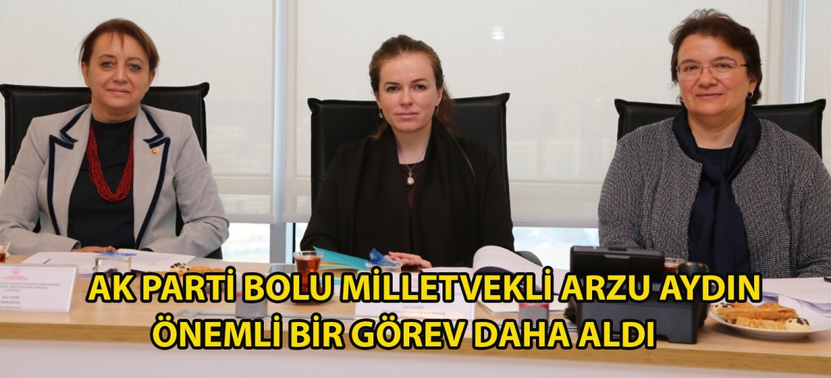 Ak Parti Bolu Milletvekili Arzu Aydın önemli bir görev daha aldı