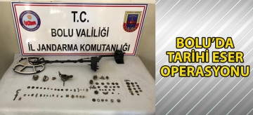 Bolu'da tarihi eser operasyonu