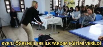 KYK'lı öğrencilere ilk yardım eğitimi verildi
