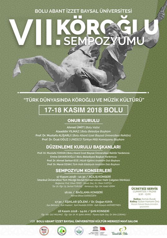 7. Köroğlu Sempozyumu hafta sonu gerçekleşecek