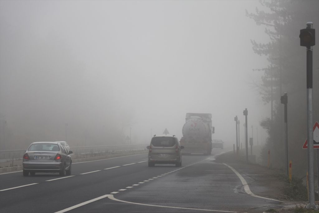 Bolu Dağı'nda sis