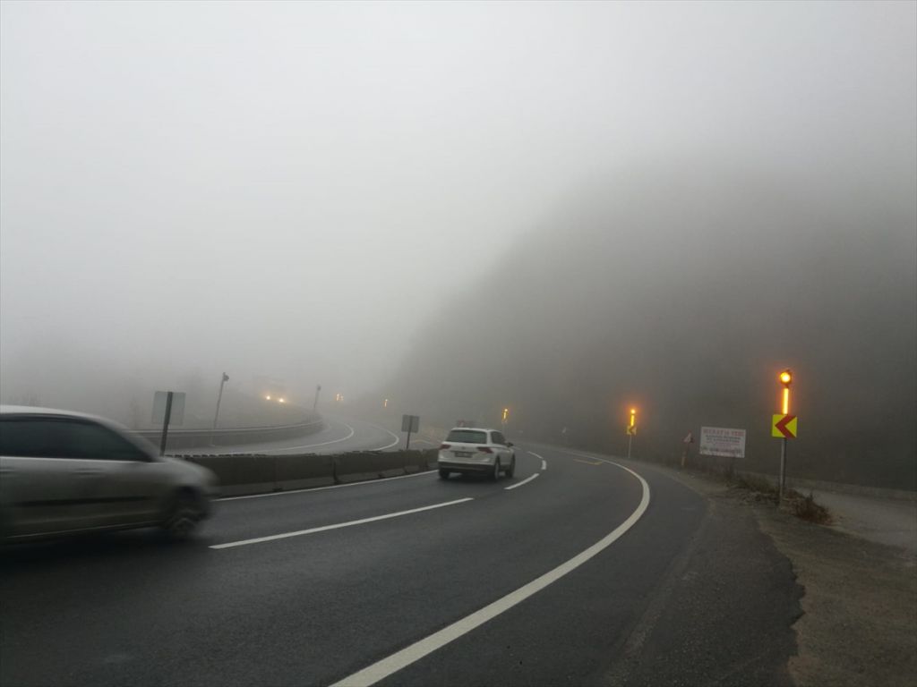 Bolu Dağı'nda yoğun sis