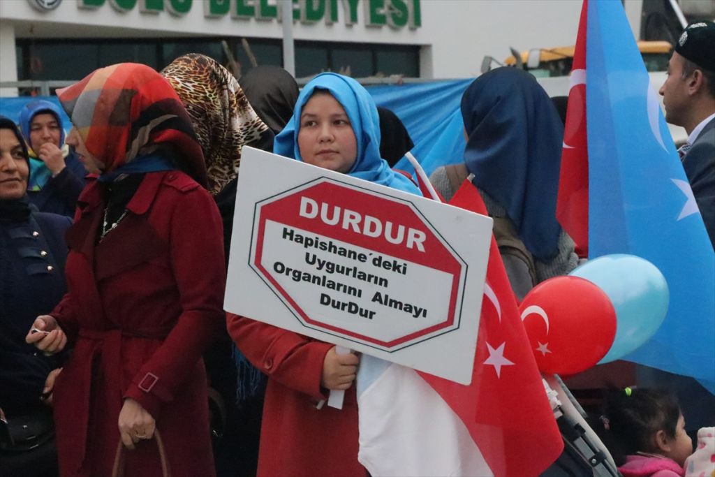 Bolu'da Doğu Türkistan için yürüyüş düzenlendi