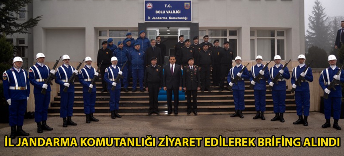 İL JANDARMA KOMUTANLIĞI ZİYARET EDİLEREK BRİFİNG ALINDI