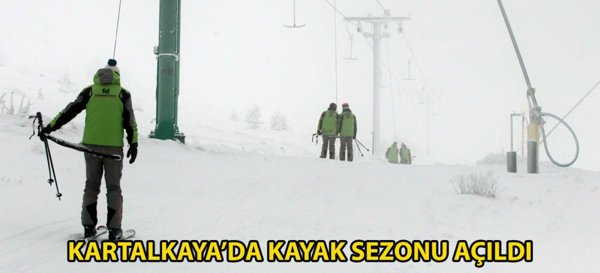 Kartalkaya'da kayak sezonu açıldı