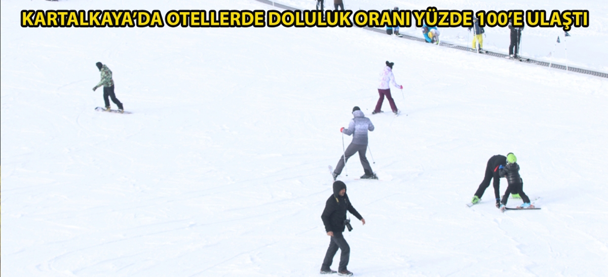 Kartalkaya'da otellerde doluluk oranı yüzde 100'e ulaştı