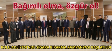 Bolu Adliyesi'nde sigara bırakma kampanyası başlatıldı