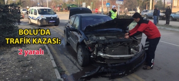 Bolu'da trafik kazası: 2 yaralı