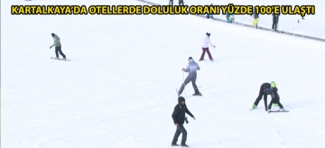 Kartalkaya'da otellerde doluluk oranı yüzde 100'e ulaştı