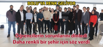Öğrencilerin sorunlarını dinledi, daha renkli bir şehir için söz verdi