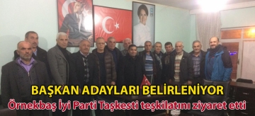 ÖRNEKBAŞ İYİ PARTİ TAŞKESTİ TEŞKİLATINI ZİYARET ETTİ