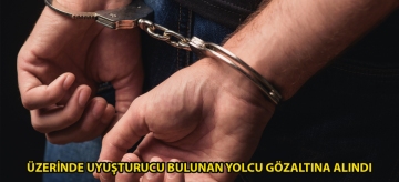 Üzerinde uyuşturucu bulunan yolcu gözaltına alındı