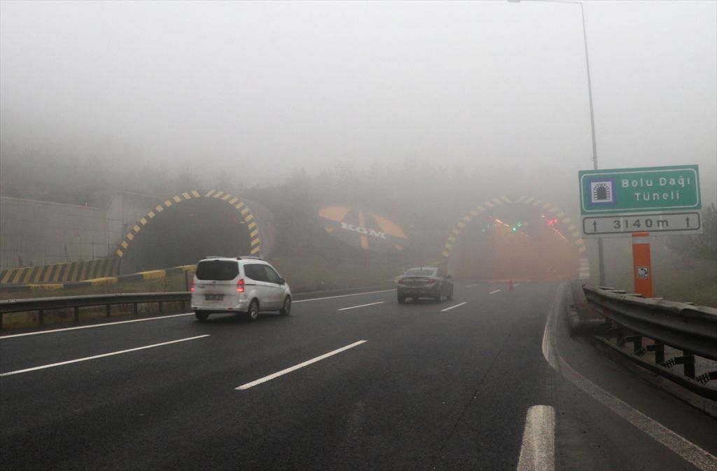 Bolu Dağı'nda yoğun sis