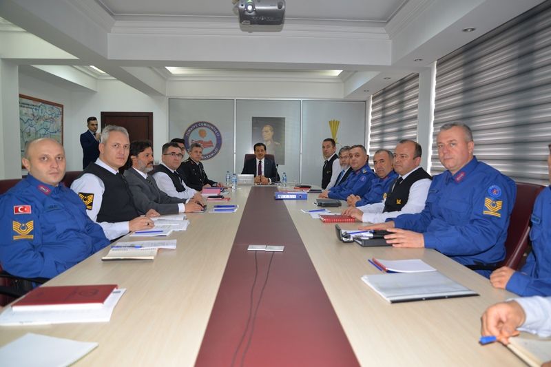 İL JANDARMA KOMUTANLIĞI ZİYARET EDİLEREK BRİFİNG ALINDI