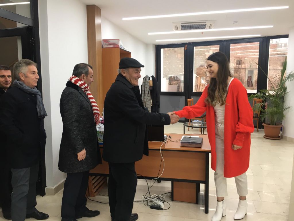 TANJU ÖZCAN ALAADDİN YILMAZ'I ZİYARET ETTİ