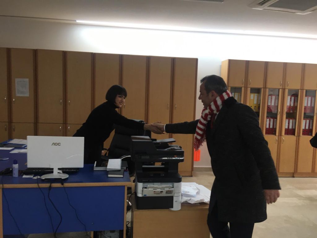 TANJU ÖZCAN ALAADDİN YILMAZ'I ZİYARET ETTİ