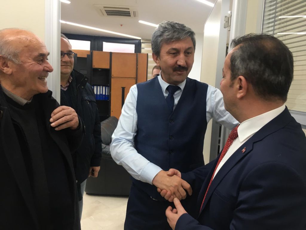 TANJU ÖZCAN ALAADDİN YILMAZ'I ZİYARET ETTİ