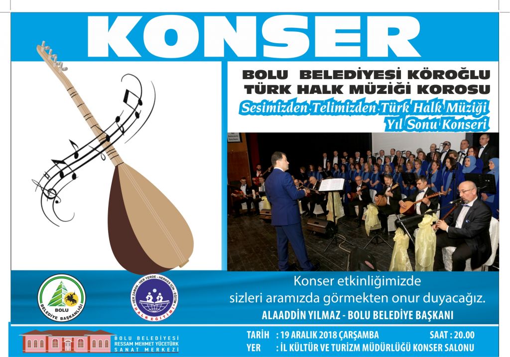 Türk Halk Müziği Korosu'ndan yılsonu konseri