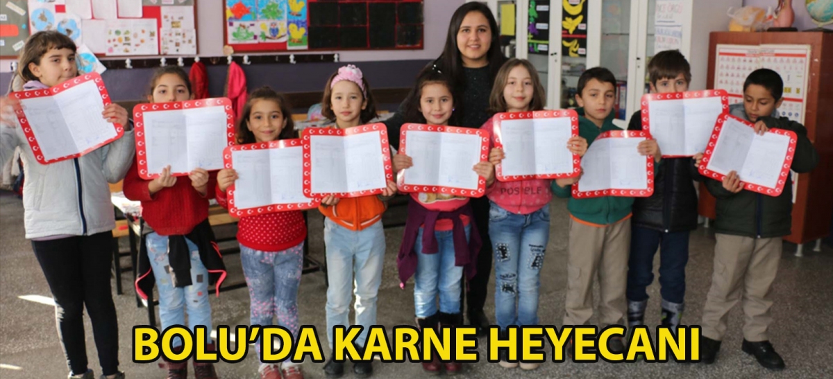 Bolu'da karne heyecanı