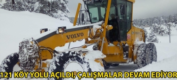 121 KÖY YOLU ULAŞIMA AÇILDI, ÇALIŞMALAR DEVAM EDİYOR