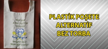 Plastik poşete alternatif bez torba