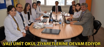 VALİ ÜMİT OKUL ZİYARETLERİNE DEVAM EDİYOR