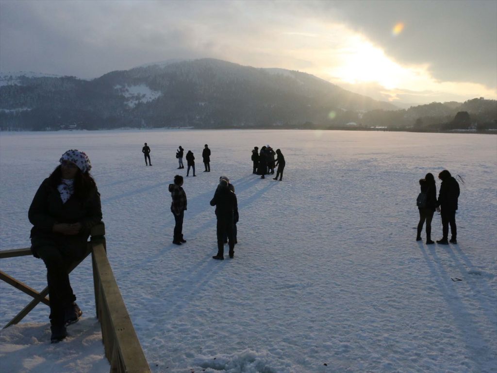 Abant'ta yarıyıl tatili yoğunluğu