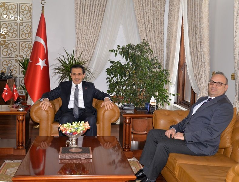 BOLU ÇİMENTO GENEL MÜDÜRÜ YENİCE'DEN VALİ ÜMİT'E ZİYARET