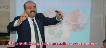 "Bolu Tarih Adası, Bolu'nun cazibe merkezi olacak"