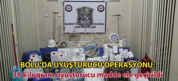 Bolu'da uyuşturucu operasyonu: 38 kilogram uyuşturucu madde ele geçirildi