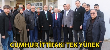 'CUMHUR İTTİFAKI' TEK YÜREK!
