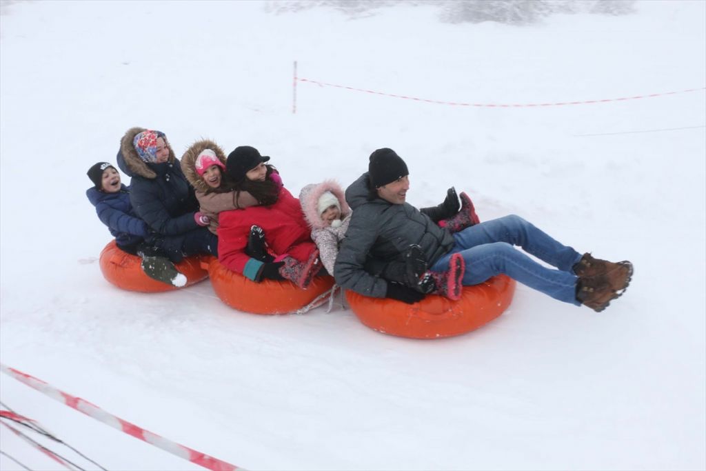 Abant'ta yarıyıl tatili yoğunluğu