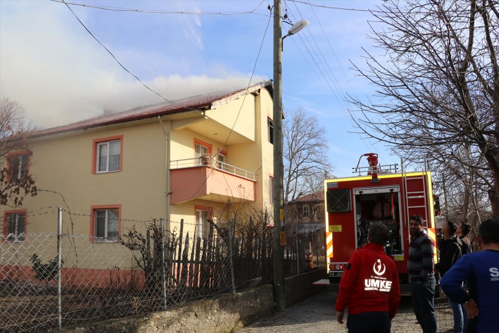 Bolu'da ev yangını