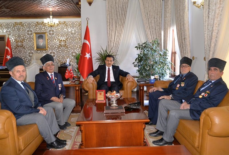 MUHARİP GAZİLERDEN VALİ ÜMİT'İ ZİYARET