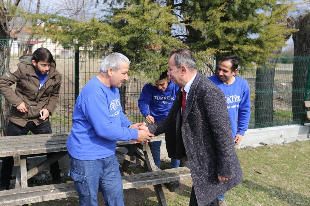 TANJU ÖZCAN ÇALIŞMALARINA DEVAM EDİYOR