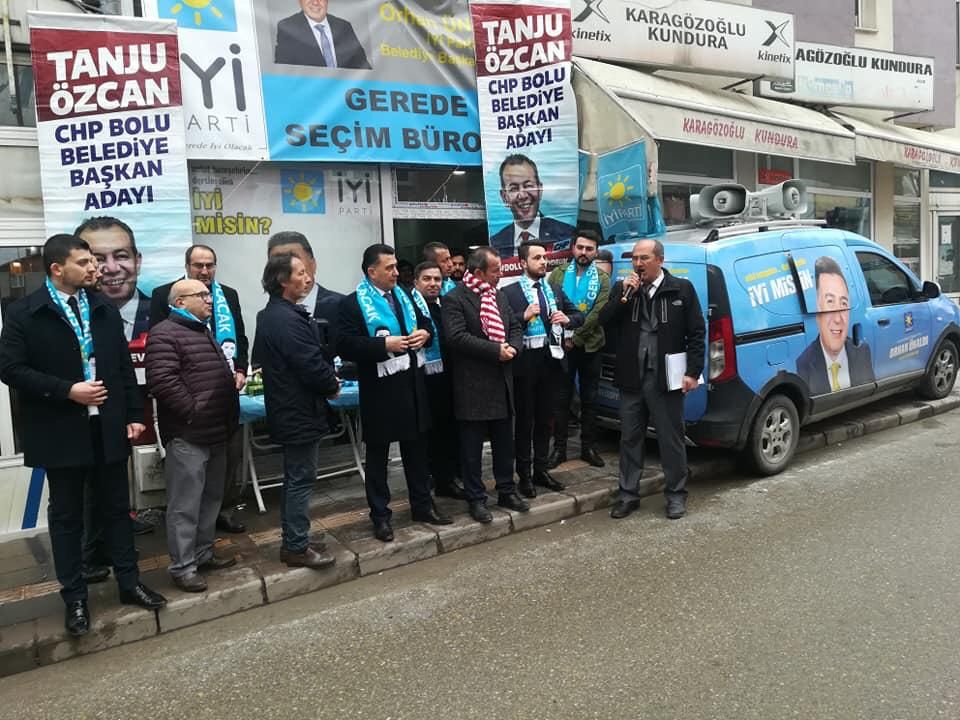 İyi Parti Gerede Belediye Başkan Adayı Orhan Ünaldı'nın Seçim İrtibat Bürosu açıldı