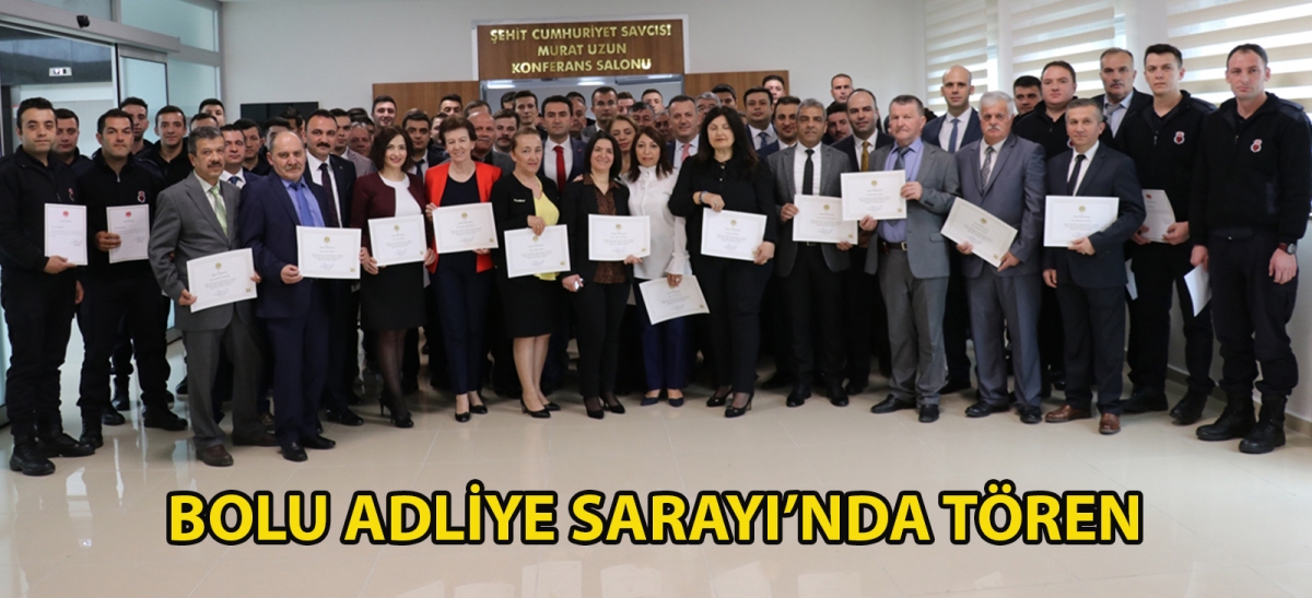 Bolu Adliye Sarayı'nda tören