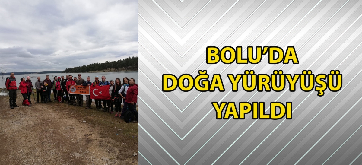 Bolu'da doğa yürüyüşü yapıldı