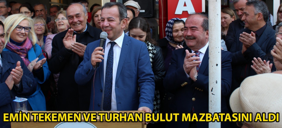 Emin Tekemen ve Turhan Bulut mazbatasını aldı