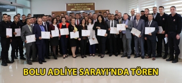 Bolu Adliye Sarayı'nda tören